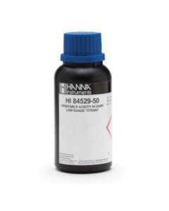 Low Range 20 Titrant for Titratable Acidity in Dairy Mini Titrator - HI84529-50