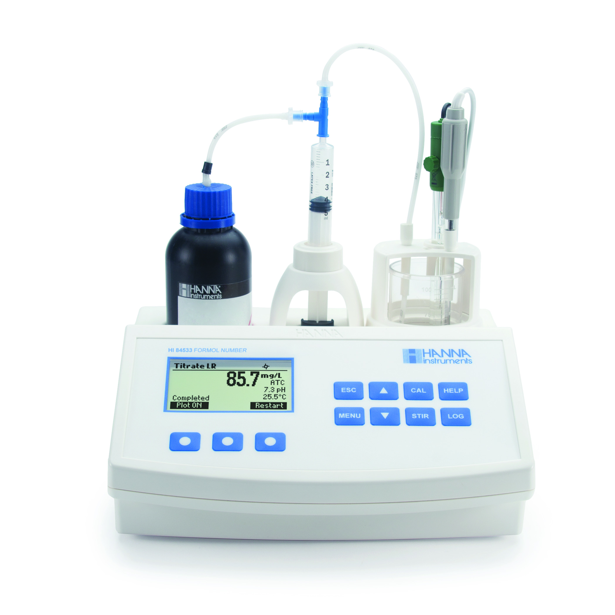Mini Titrator for Measuring Formol Number in Wine and Fruit Juice - HI84533